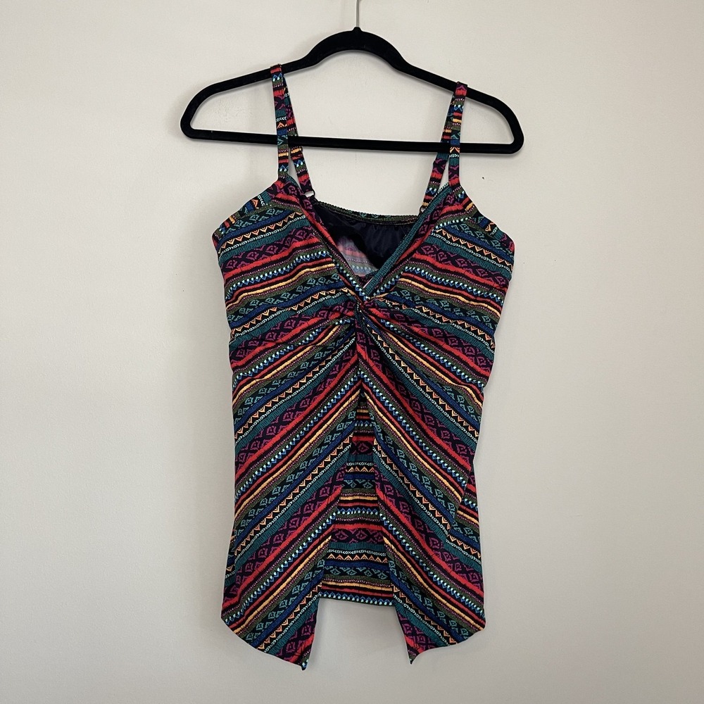 Miraclesuit Tankini Top Raya De Sol Love Knot Sweetheart Women's Size 14